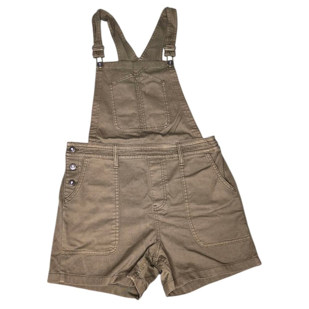 Prana Women's Sancho Shortalls Cargo Green | Small - Picture 2 of 7
